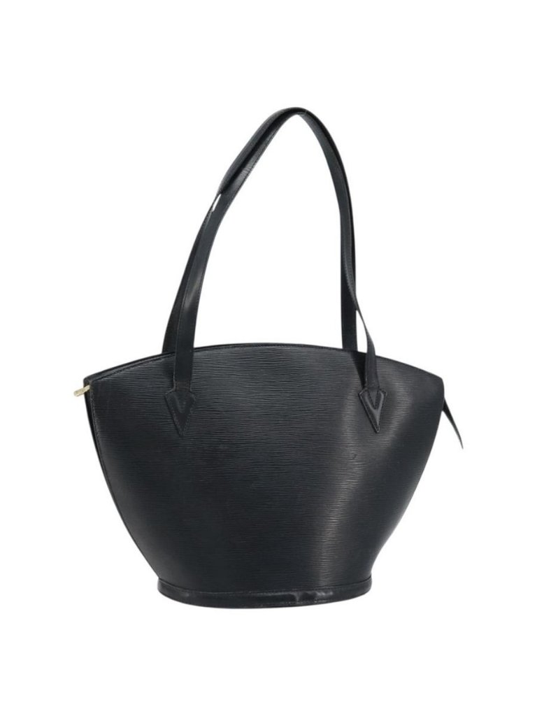 Authentic Louis Vuitton Epi Saint Jacques Shopping Shoulder Bag Black M52262